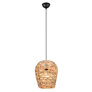 Suspension en rotin marronne, Lycke