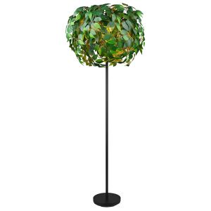 Lampadaire design vert, Urwa, avec interrupteur