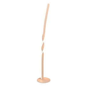 Lampadaire design marron, Quirinus, 19W, 4000K LED, avec interrupteur