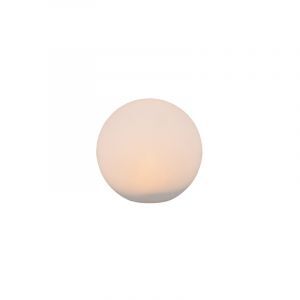 Spot à piquer solaire moderne blanc, Yavuz, 0,5W, RGBW LED, IP67, avec télécommande