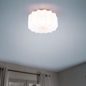 Plafonnier moderne blanc, Metehan