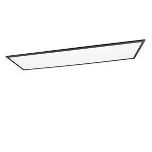 Lampe plafond moderne noire, Marlise, 33,5W, blanc chaud à froid réglable LED, avec télécommande
