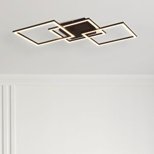 Lampe plafond moderne noire, Margaux, 31W, 3000K LED