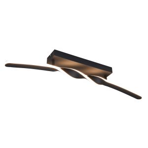 Plafonnier design noir, Quirinus, 18W, 4000K LED