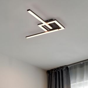Plafonnier design noir, Mahad, 17W, 3000K LED