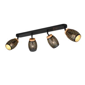 Spot plafond moderne noir, Delana