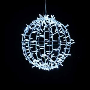 3D kerstbol ​​led blanc froid diametre de 45 cm
