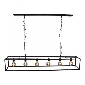Suspension table à manger noire industrielle, Redox