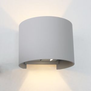 Applique up and down grise moderne, Dion, 6W, 3000K LED, IP65