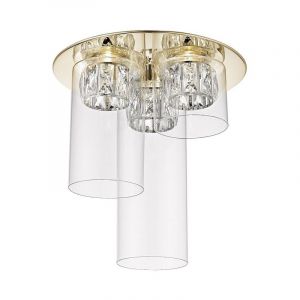 Lampe plafond dorée design, Maxwell, 5W, 3000K LED