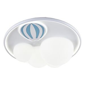 Plafonnier pour enfants bleu en métal, Balloon, 42W, 3000K LED, gradable en 3 étapes