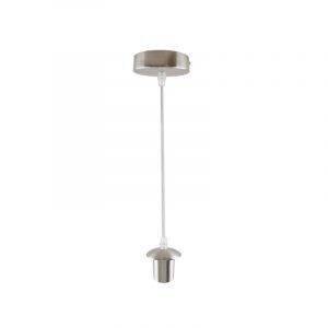 Suspension sans abat-jour chromée moderne, Rika