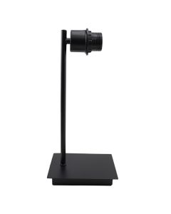 Lampe de table sans abat-jour noire en aluminium, Rika