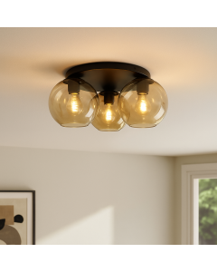 Plafonnier ambre design, Emerson