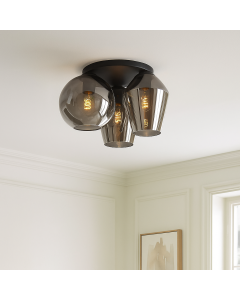 Plafonnier gris design, Lazaro