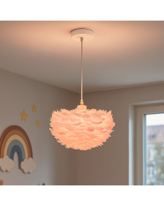 Suspension rose en tissu, Suzie
