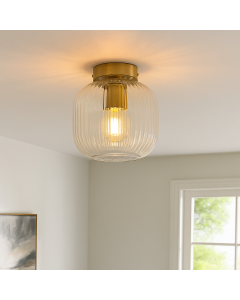 Plafonnier transparent design, Charlois