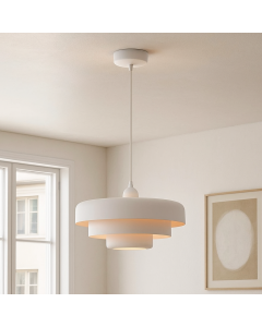 Suspension blanche moderne, Meredith