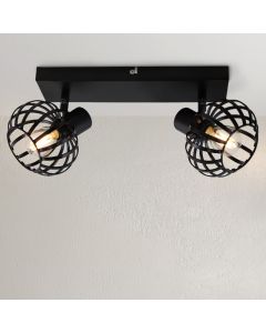 Spot plafond noir industriel, Lieve
