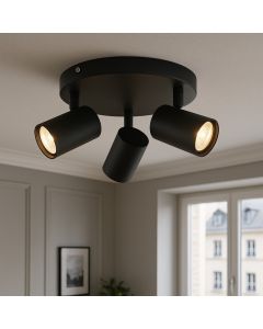Spot plafond noir moderne, Elena
