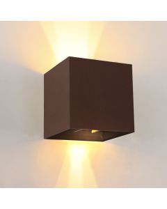 Applique up and down couleur rouille moderne, Dion, IP65