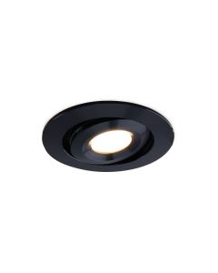 Rona spot encastré veranda orientable, IP44, gradable, noir