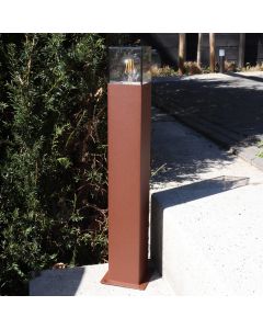 Luminaire extérieur couleur rouille moderne, Sanel, IP44