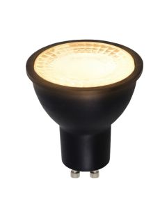 Olucia ampoule LED GU10 Antonie, noir, 3W, 2700K