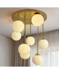 Plafonnier laiton design, Stacy