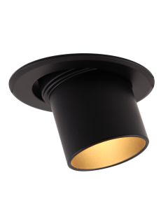 Spot encastré noir en aluminium, Janna