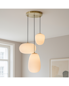 Suspension blanche moderne, Davide