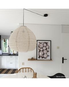 Suspension beige rustique, Leila