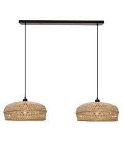 Suspension en bambou marronne, Jennifer