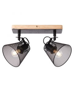 Spot plafond en bois noir, Havin