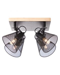 Spot plafond en bois noir, Havin