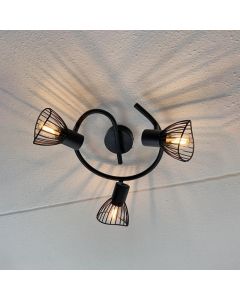 Spot plafond noir industriel, Aina
