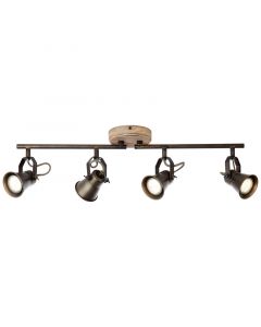Spot plafond en bois marron, Carolyn