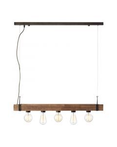 Suspension en bois noire, Asli