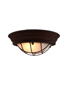 Lampe plafond couleur rouille industrielle, Aoife