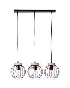 Suspension en bois noire, Donato