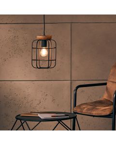 Suspension en bois noire, Taede