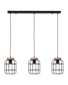 Suspension table à manger en bois noire, Taede