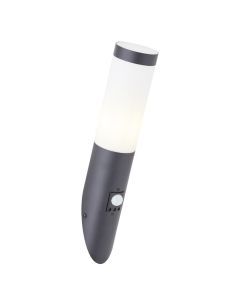 Applique extérieur avec détecteur de mouvement noire en métal, Meis, IP44