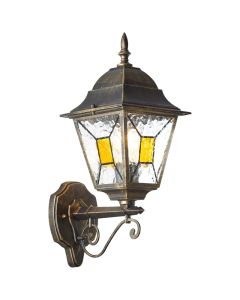Luminaire extérieur couleur rouille classique, Levinus, IP44