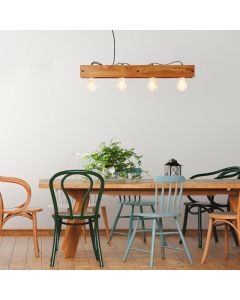 Suspension en bois marronne, Rasha