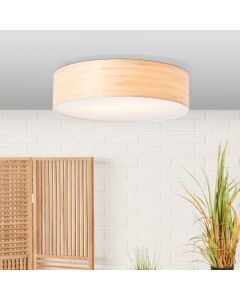 Lampe plafond en bois beige, Enna