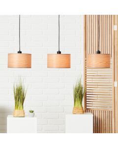 Suspension en bois beige, Enna