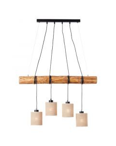 Suspension table à manger en bois marronne, Veronique