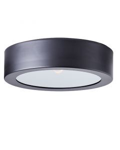 Lampe plafond noire industrielle, Sherman