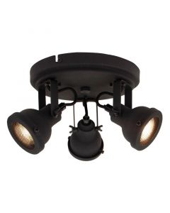 Spot plafond noir industriel, Chesney